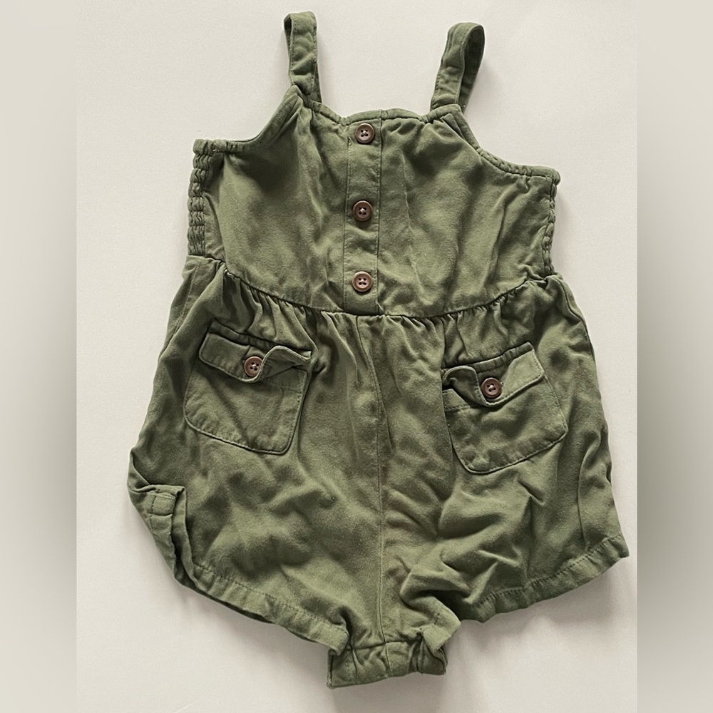 Old Navy Green Romper; 6-12M
